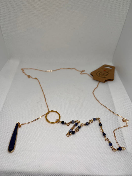 Dreamy Blue Sodalite Gold Belly Chain / Necklace