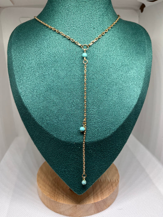 Turquoise Lariat Necklace