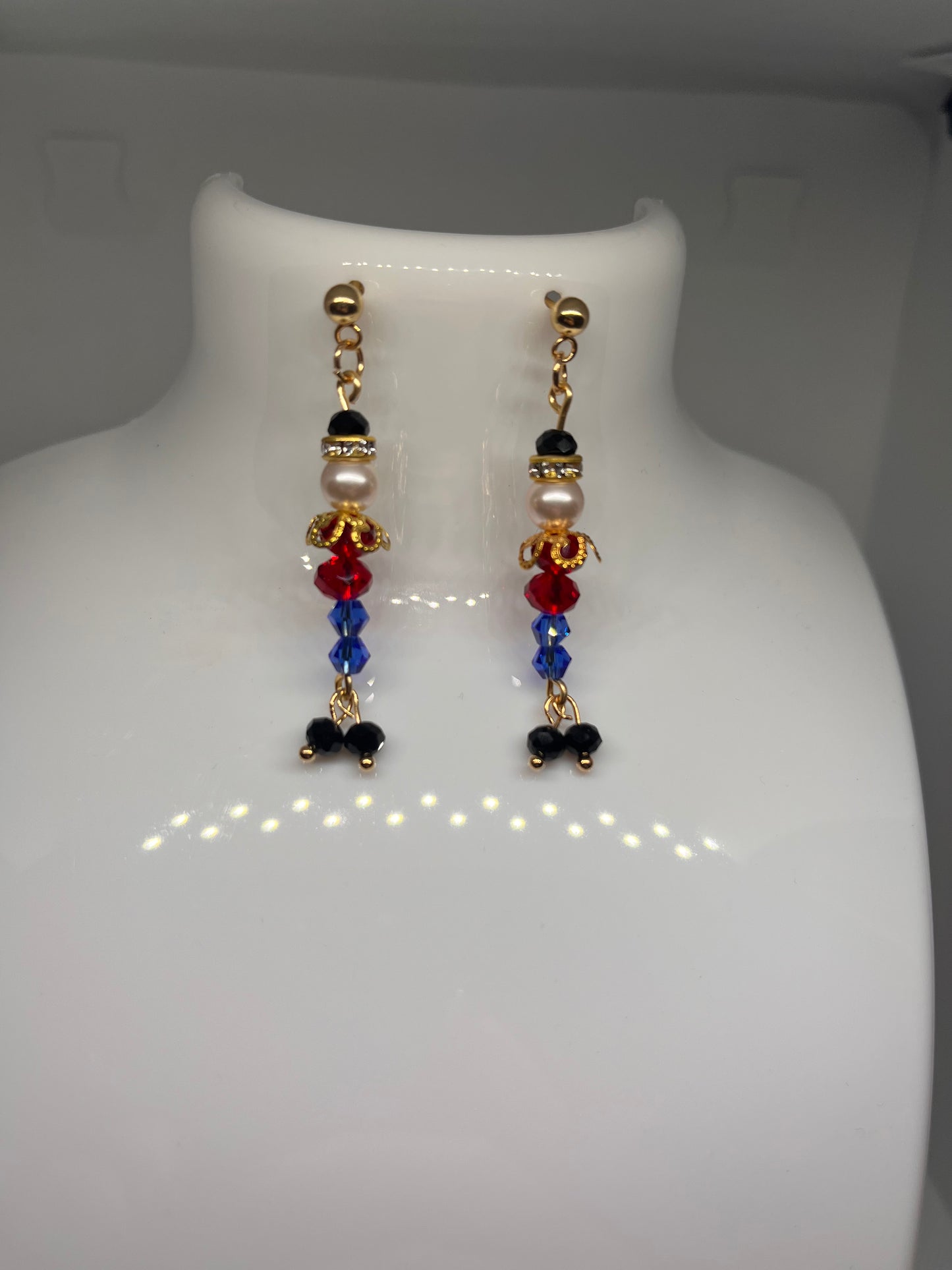 Nutcracker Beaded Holiday Earrings